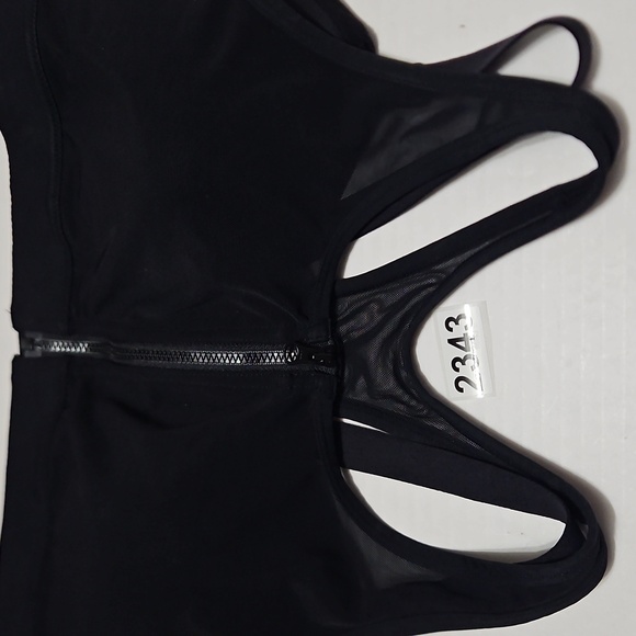 Black Yvette Women's Sports Support Bra Front Closure Size L - Picture 8 of 8